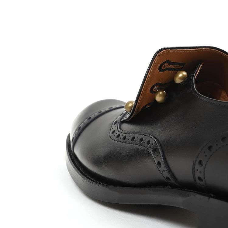 ショセ C-7047 ボタンシューズ ブラック | 販売店 | (有)シューズ