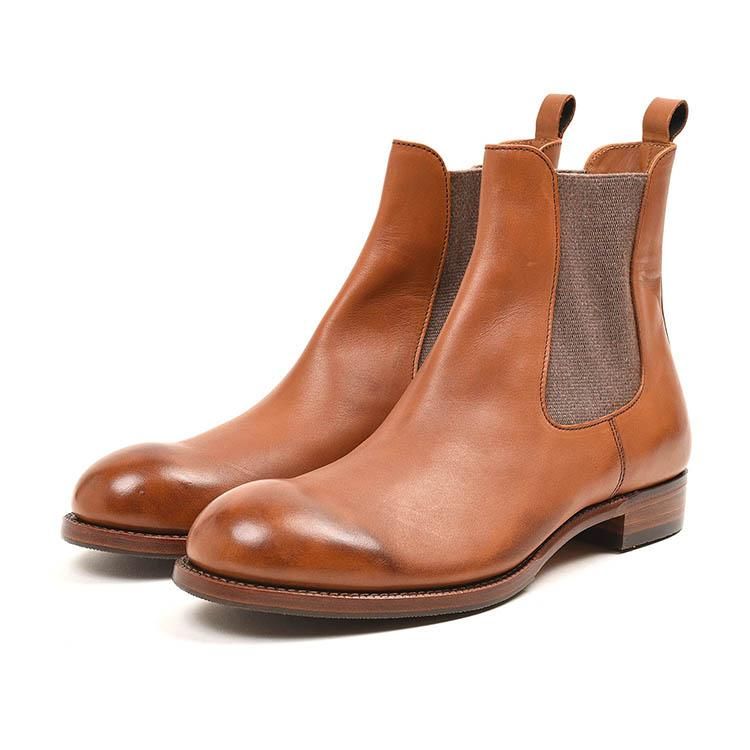 ショセ C-7018HV サイドゴアブーツ別注底仕様 ブラウン (メンズ)