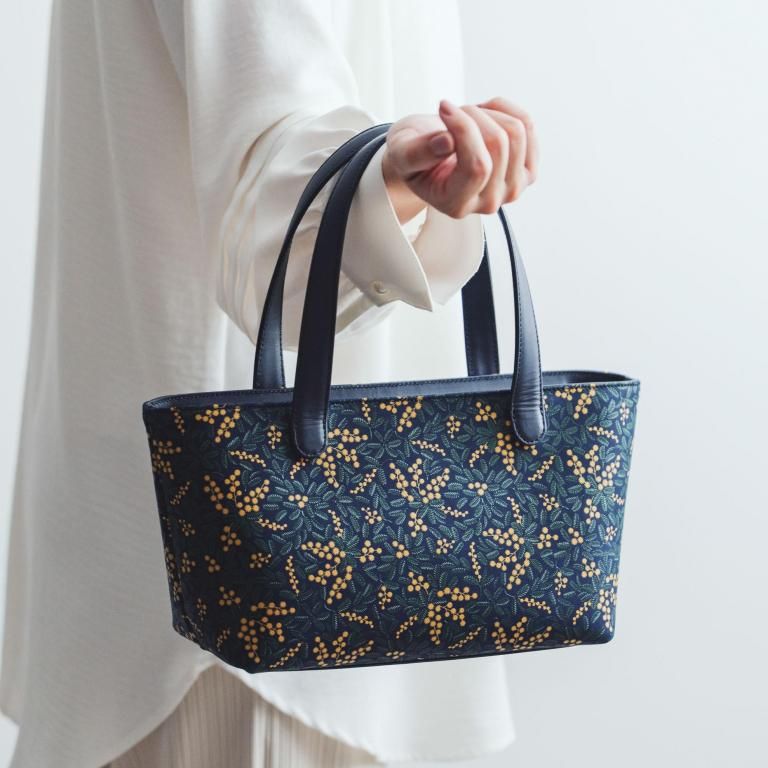 ミモザ模様の印伝 74ハンドバッグ：印傳屋公式オンラインショップ