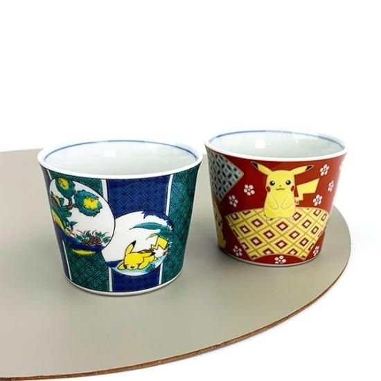 ポケットモンスター ピカチュウ 九谷焼そばちょこ 金襴扇面小紋 食器