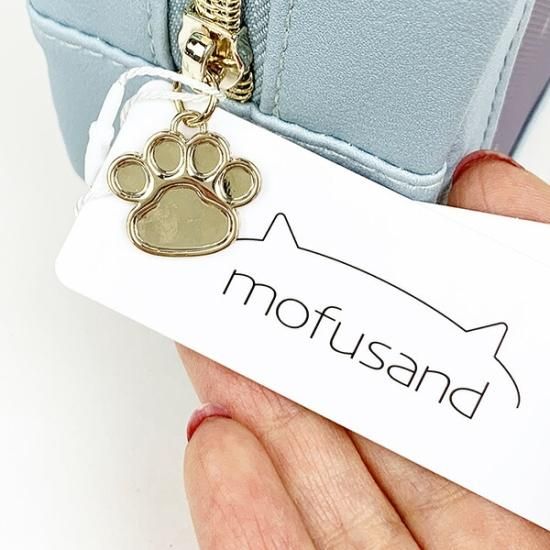 モフサンド mofusand サメにゃん ボックスポーチ (ブルー) メッシュ