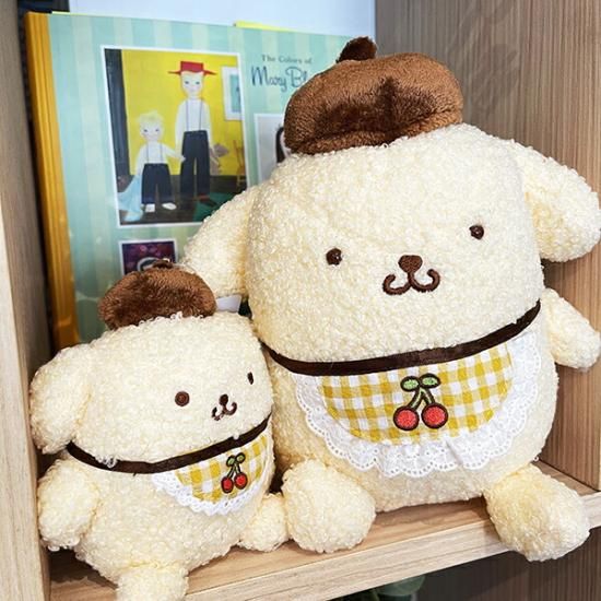 サンリオ ポムポムプリン さくらんぼチェック マスコット ぬいぐるみ