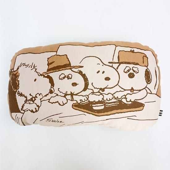 スヌーピー ブラザーズ クッション ブラウン インテリア リラックス