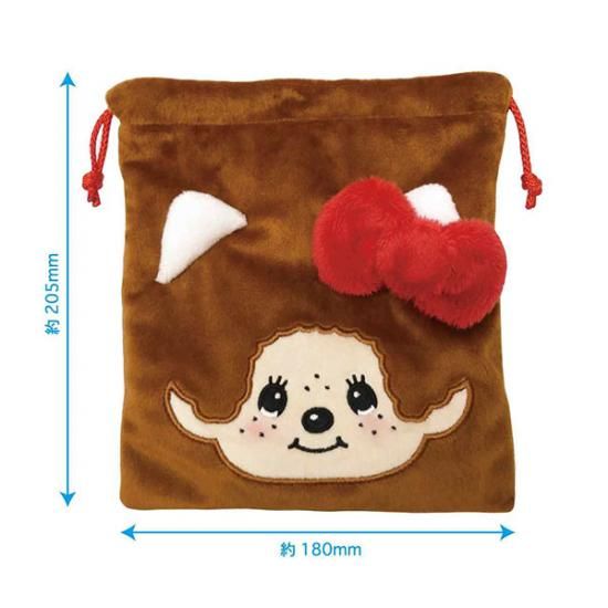 モンチッチ×ハローキティ フェイス巾着 サンリオ 巾着袋