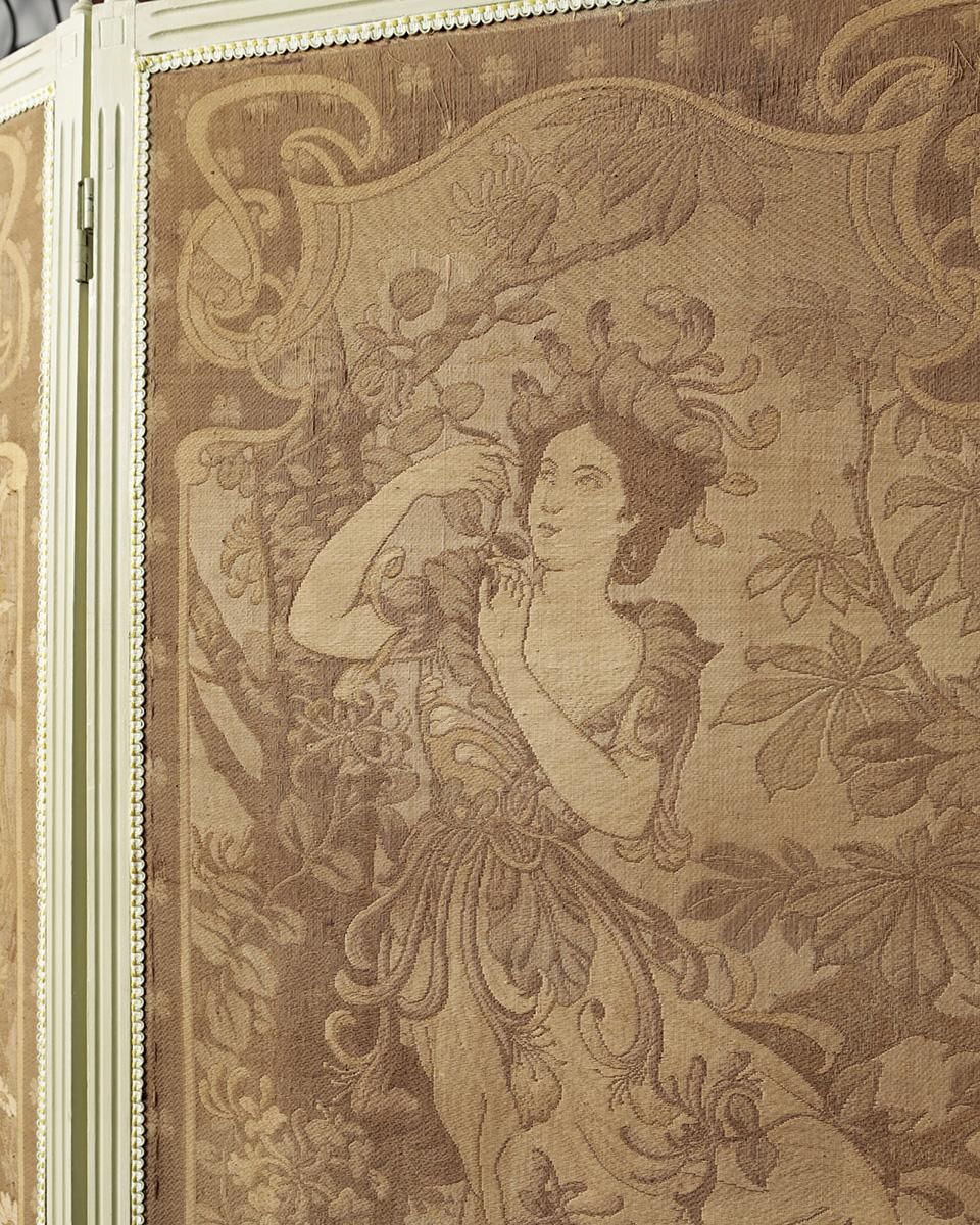 フランスアンティーク ファブリック パーテーションパネル | Antiques