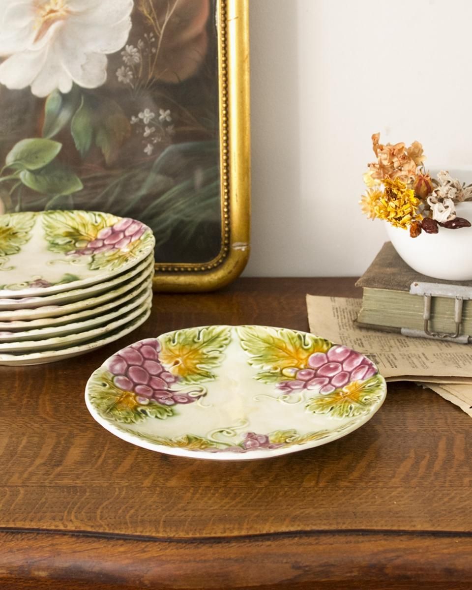 アンティーク バルボティーヌプレート ぶどう（レザン） | Antiques Knock