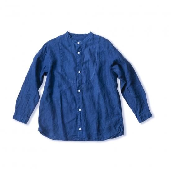 切替シャツ リネン 藍染・墨染・泥藍染 | 宝島染工公式通販