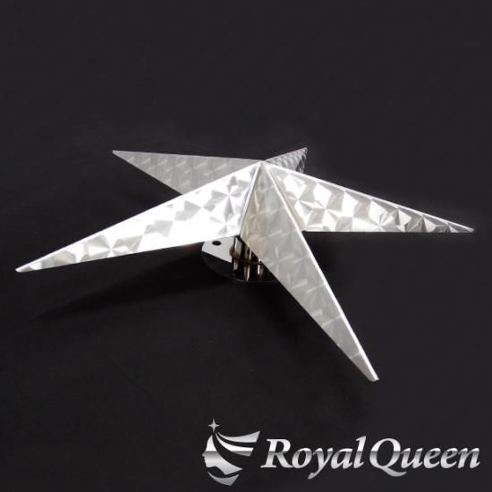 送料無料】 星型 ホイールスピンナー ウロコ柄 22.5インチ【RQWS44