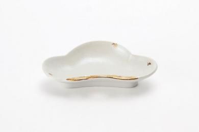 柿右衛門窯 梅鳥文4寸額皿