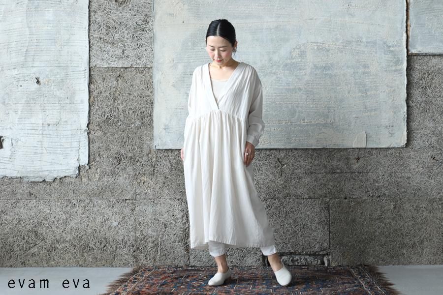 evam eva(エヴァム エヴァ) 【2022ss新作】コットンワンピース