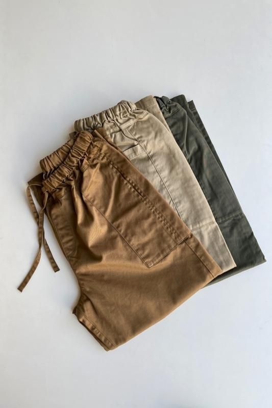homspun 高密度ウェポンひも付き ワイドパンツ - SUSCON + RUSTIC