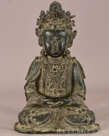 金銅の観音菩薩座像(明代・14〜17世紀