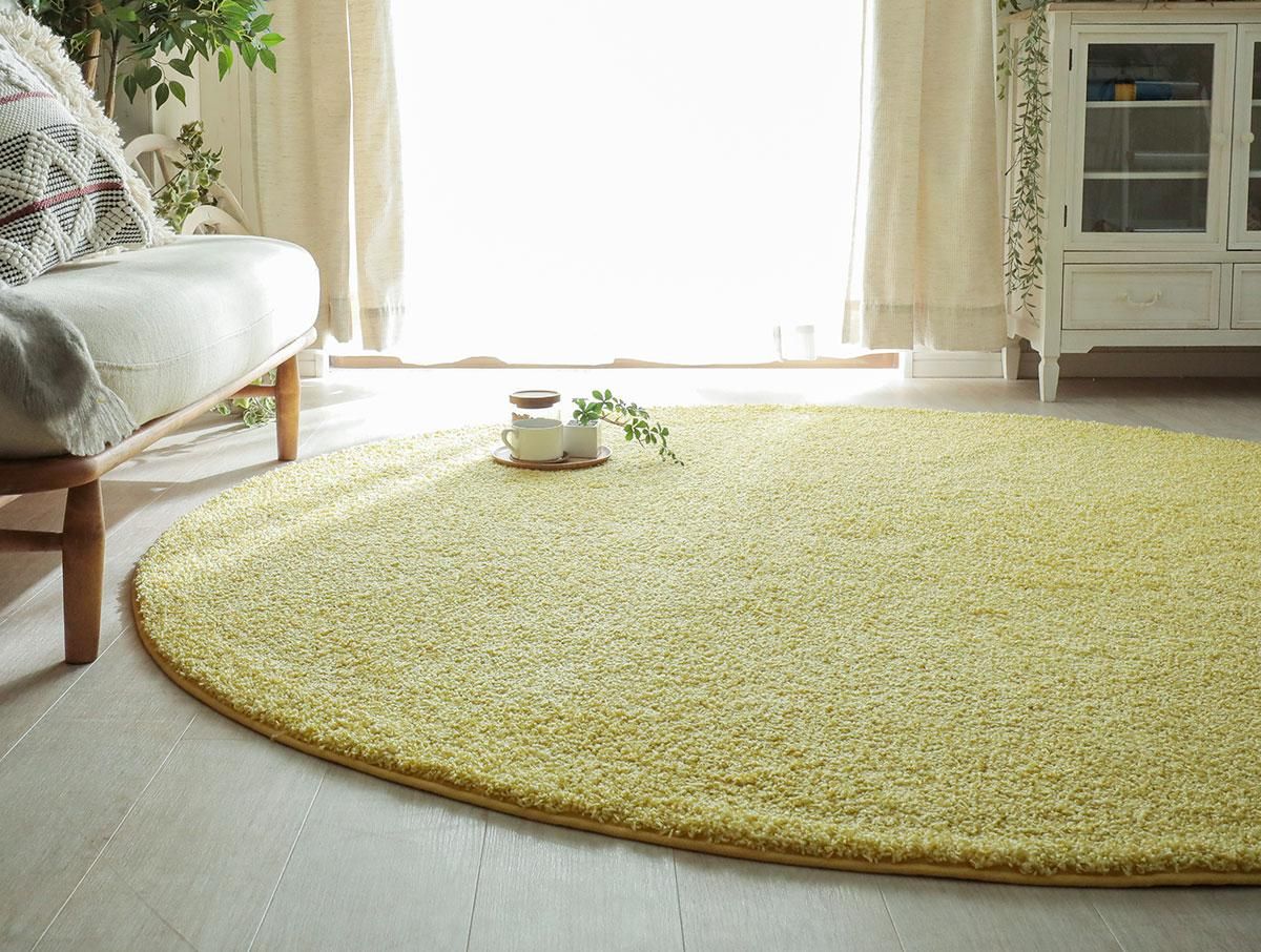 Prevell 高級ナイロン100% ジャスパー 200cm円形ラグ パイル Prevell