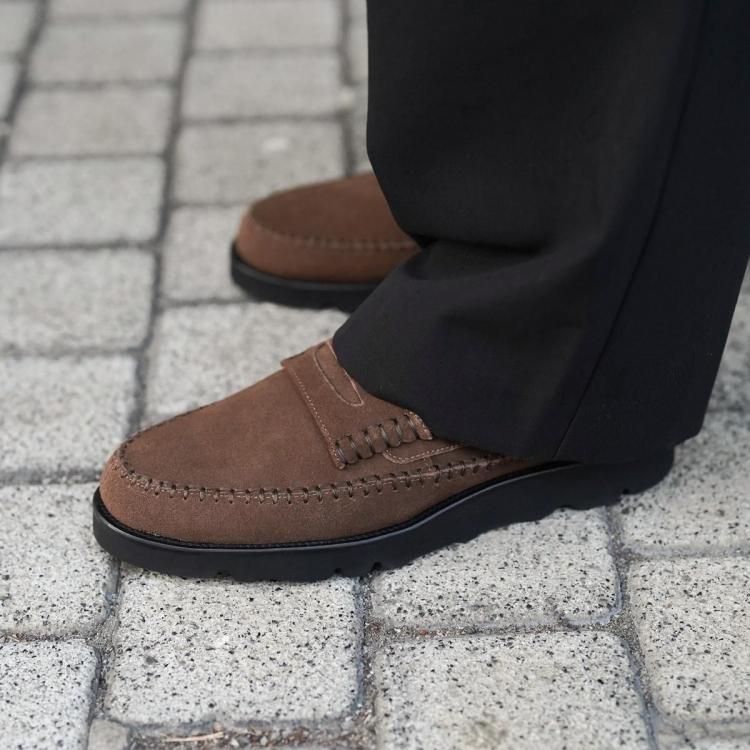 マルボー Marbot 25aw サイドスティッチングローファー レザーシューズ