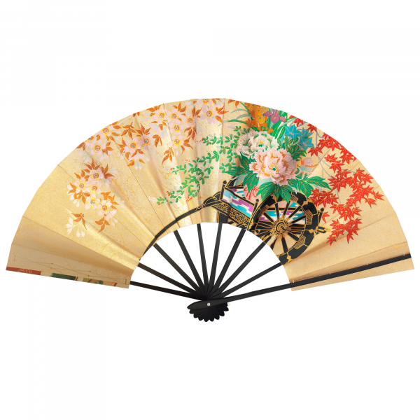 飾り京扇子 舞扇子タイプ 花車/松竹梅 Xd101 - itotsune