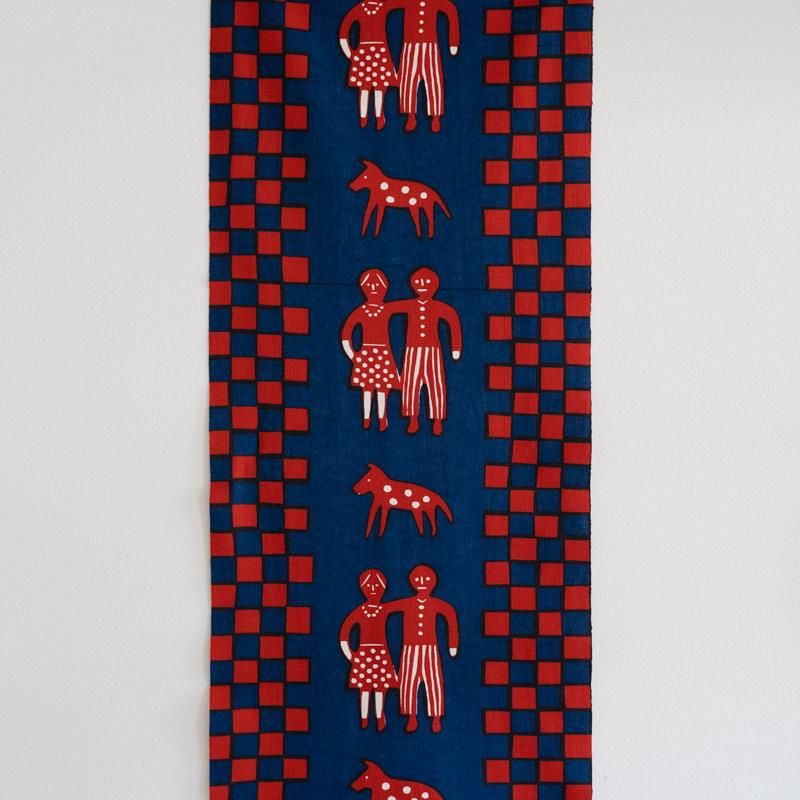 柚木沙弥郎 / 小巾布 「なかよし」 シルクスクリーン（手捺染） - RHINES