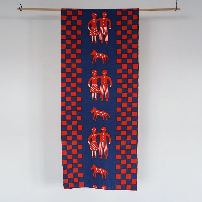 柚木沙弥郎 / 小巾布 「なかよし」 シルクスクリーン（手捺染） - RHINES