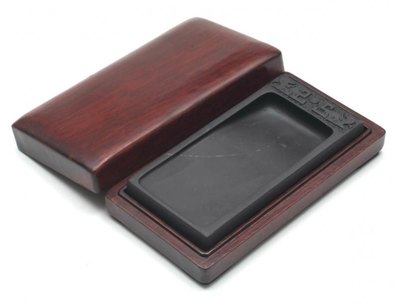 処分価格 旧坑老坑端渓水巌硯「井田硯」 氷紋・銀線・臙脂暈・超良質