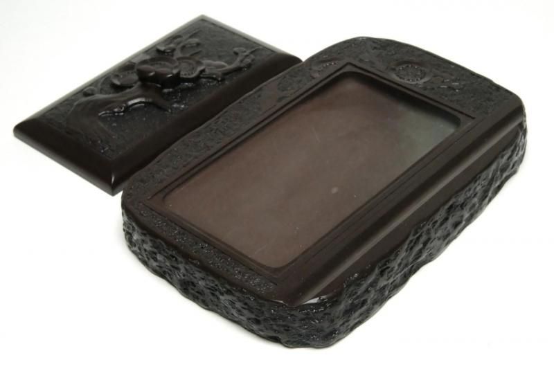 和硯 赤間硯 梅文研 蓋付き - 書道用具専門店 西本皆文堂 オンライン