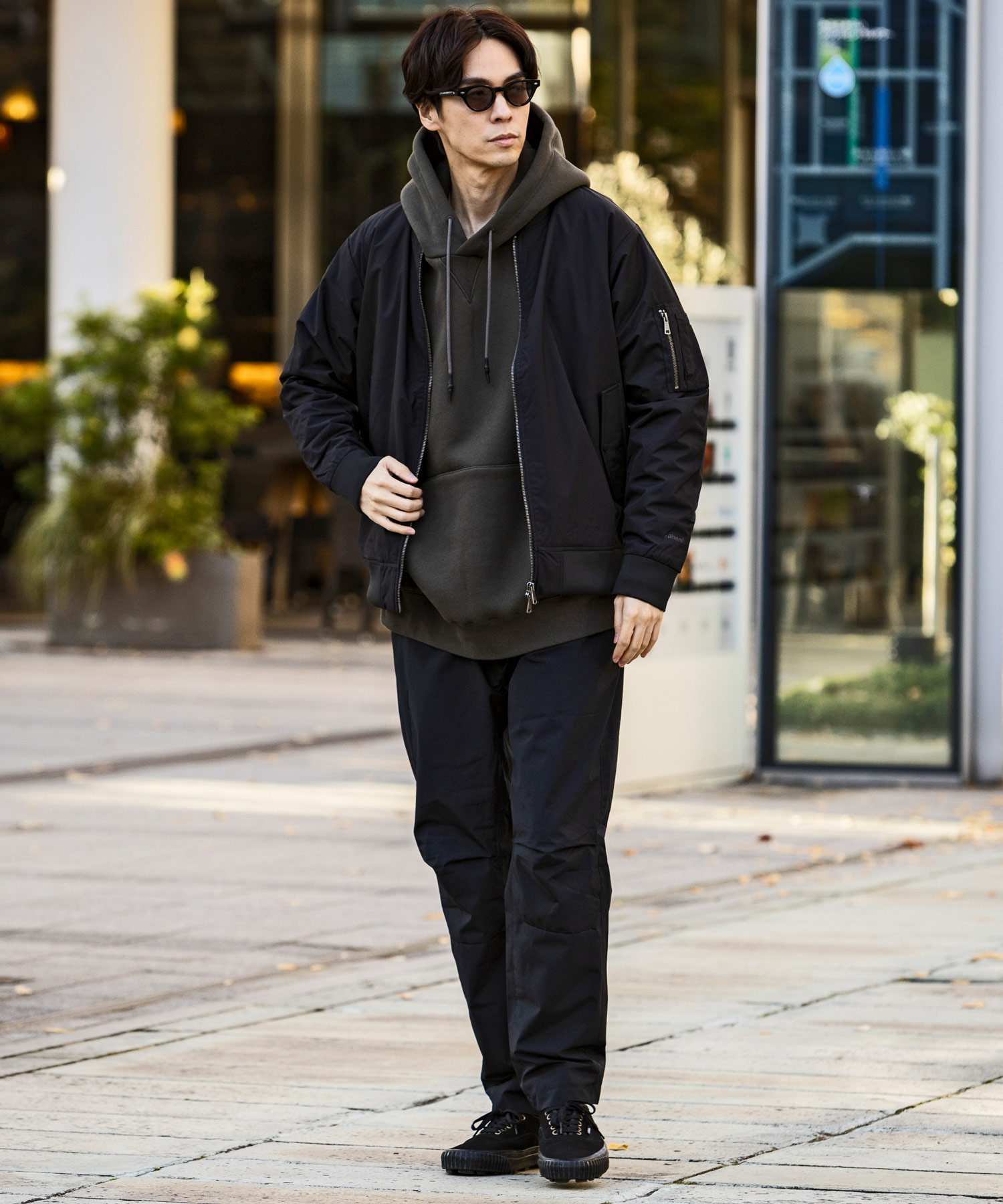 プラスフェニックス +phenix ボンバージャケット / 撥水 透湿