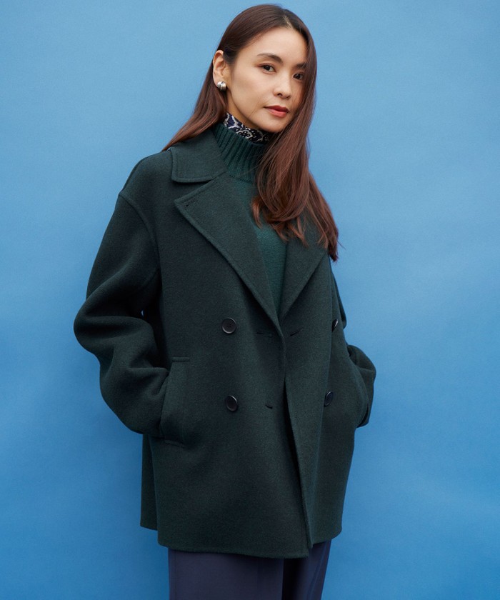 滝沢眞規子さん着用】MANTECOPureリバー Pコート(507416332)｜阪急