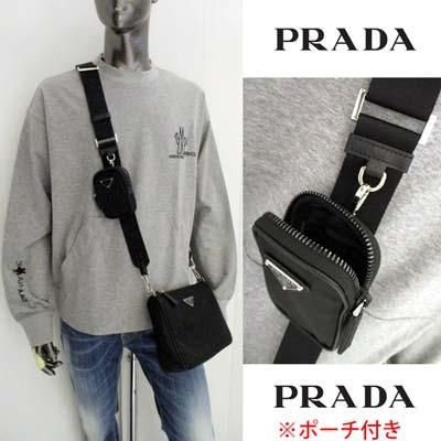 プラダ PRADA ショルダーバッグ 鞄 ユニセックス トライアングルロゴ