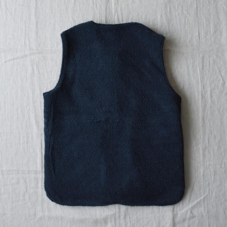 SASSAFRAS（ササフラス）CRAZY GARDENER VEST Blanket ネイビー（ウール）