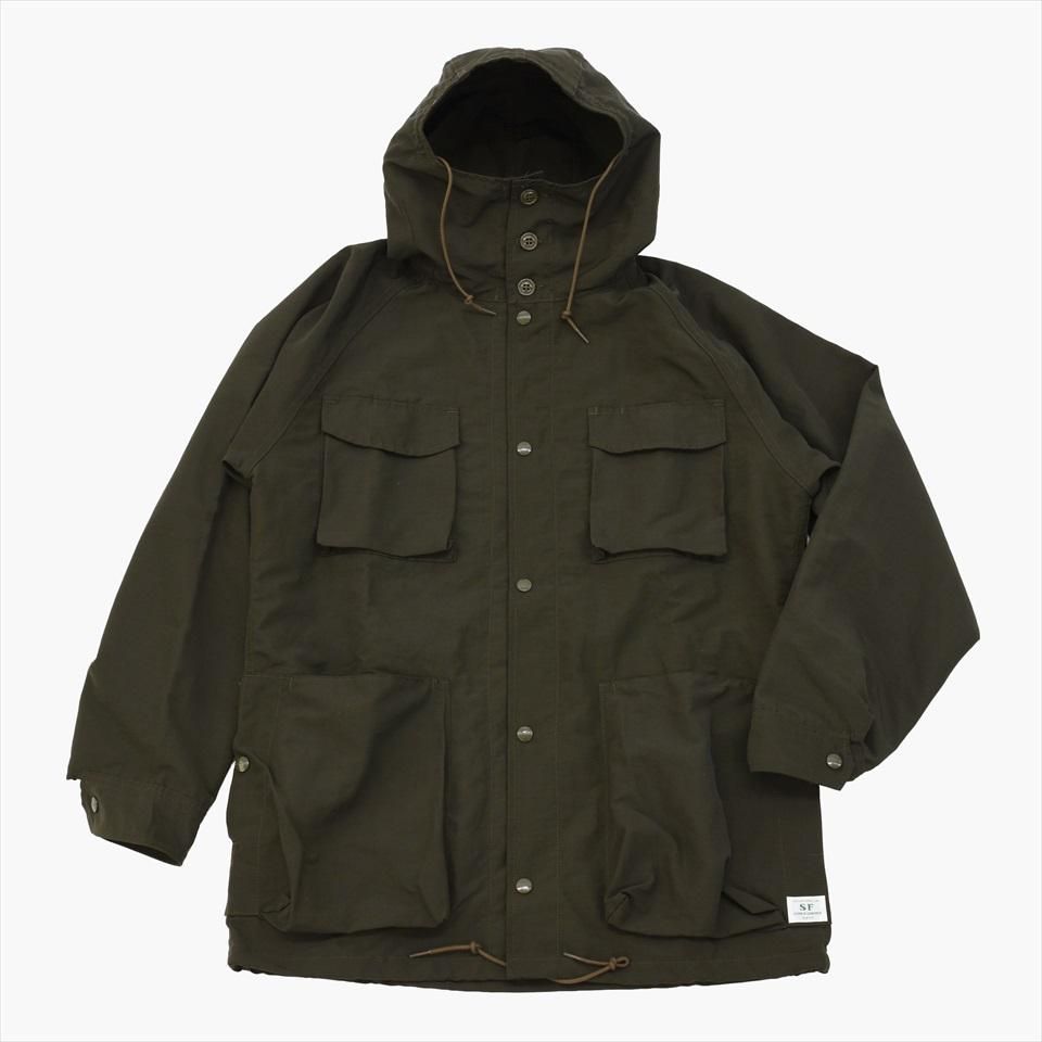 Sassafras（ササフラス）DIG CREW BUD JACKET オリーブ（60/40ロクヨン）