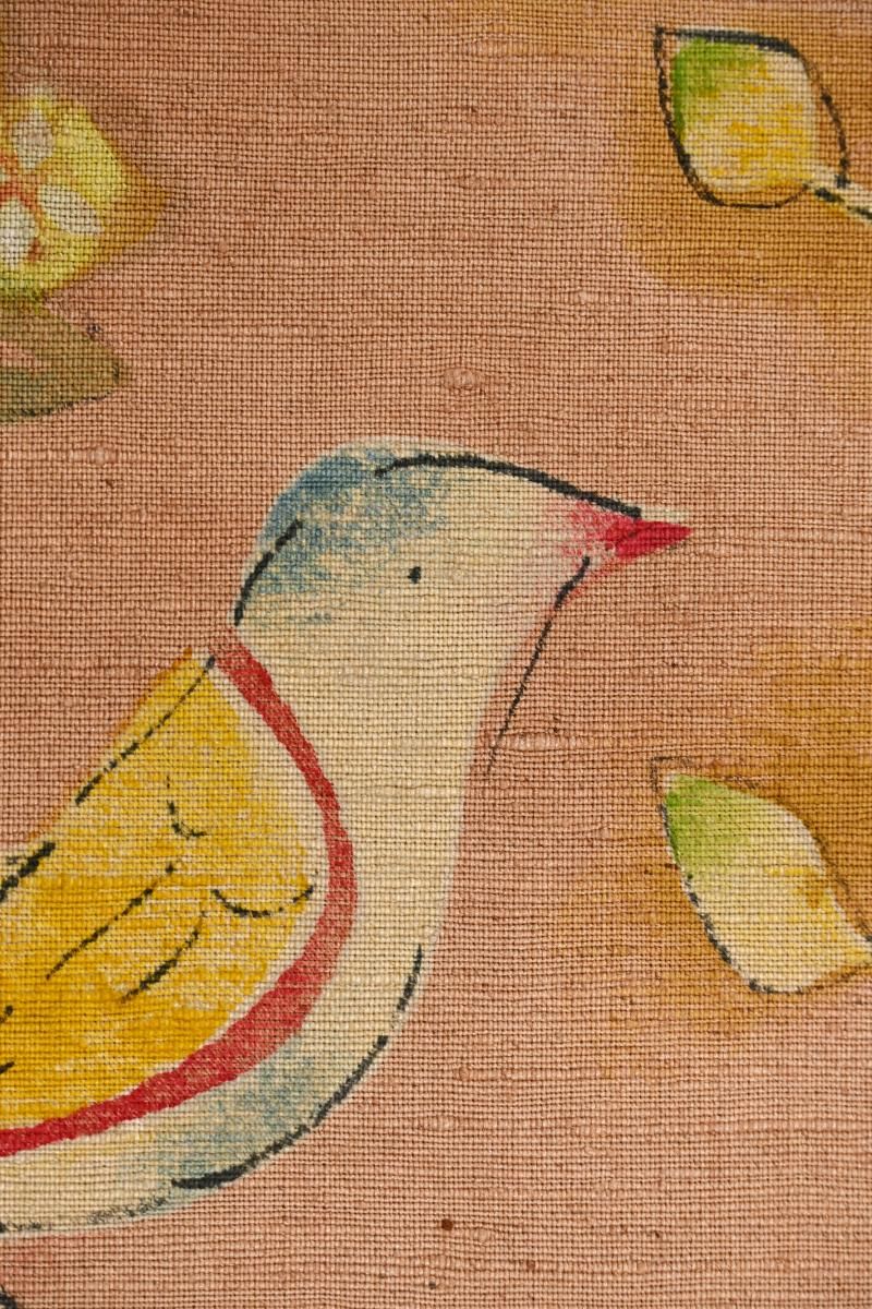 銀座【帯5784】鈴木紀絵作 紬地 染名古屋帯 - 銀座きもの青木｜長く