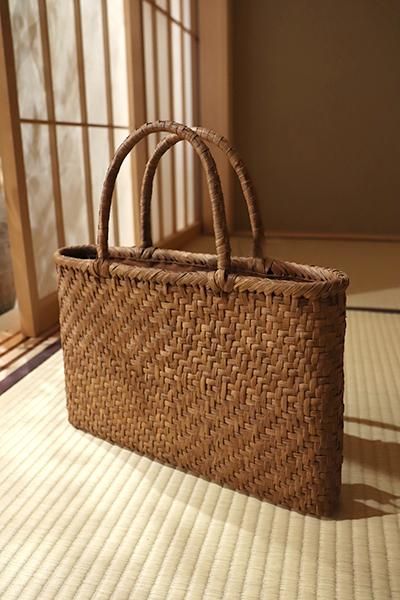 G-1162】山葡萄籠バッグ 枡網代編み（新品） - 銀座きもの青木｜長く