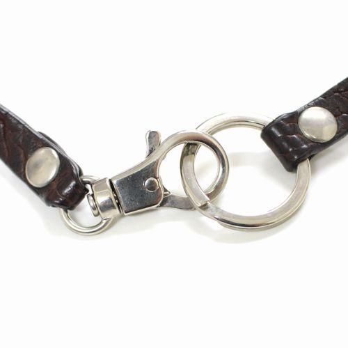 LEMAIRE ルメール KEY HOLDER キーホルダーダークブラウン/シルバー