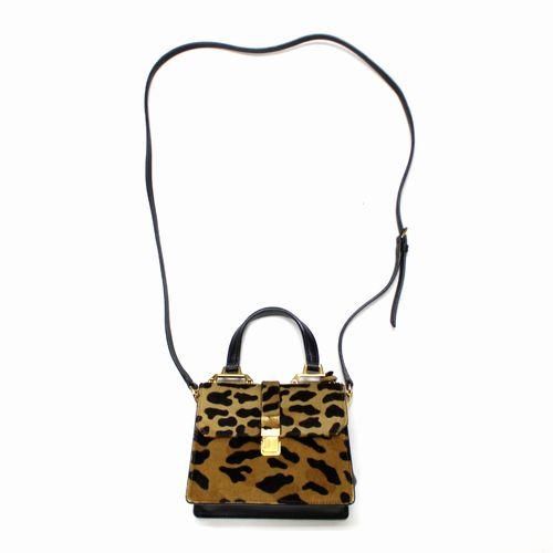 miumiu ミュウミュウ レオパード ハラコ ミニ ショルダーバッグ