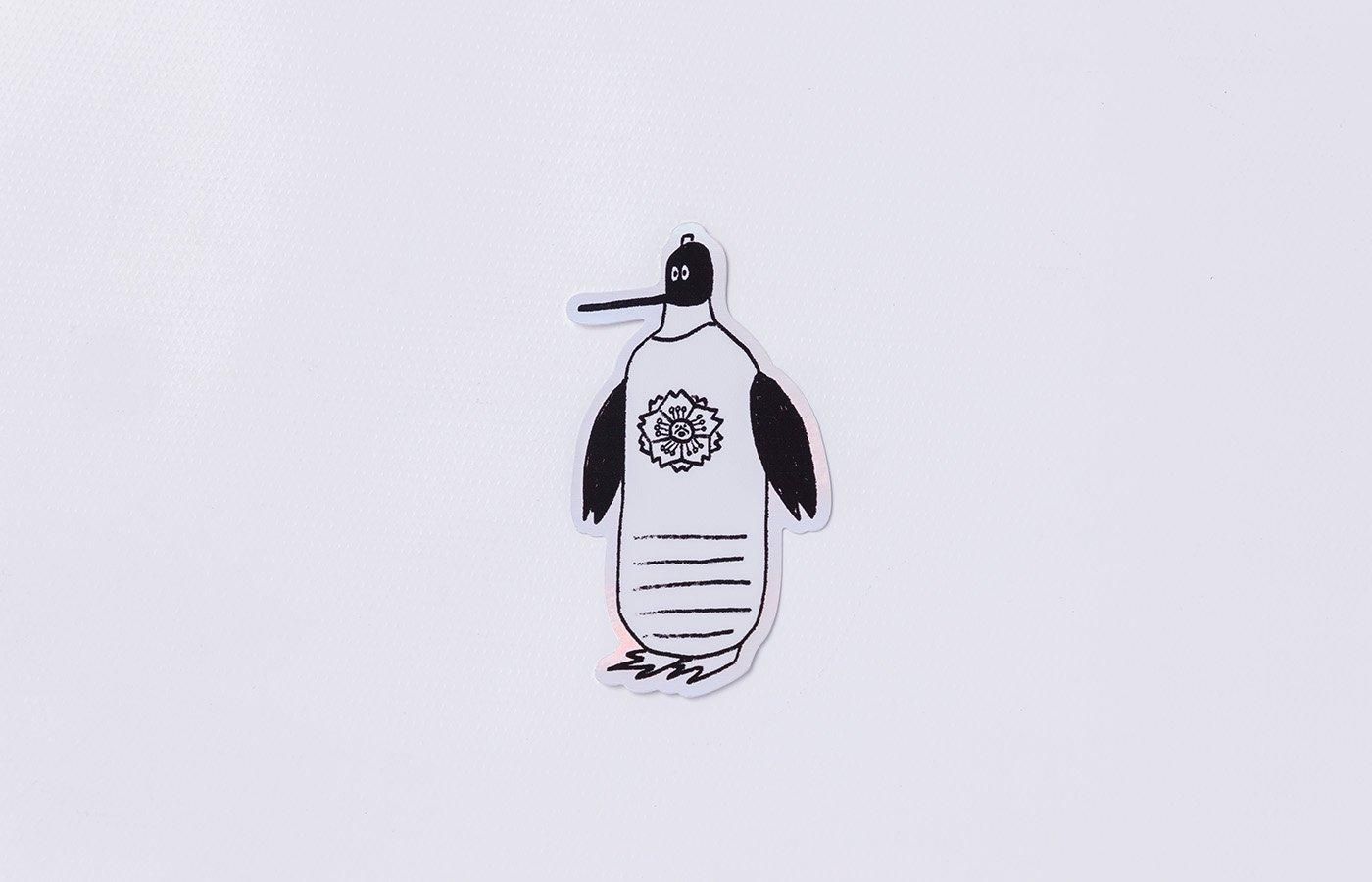 送料無料】復興支援ステッカー（ペンギン） - 輪島 谷川醸造｜醤油