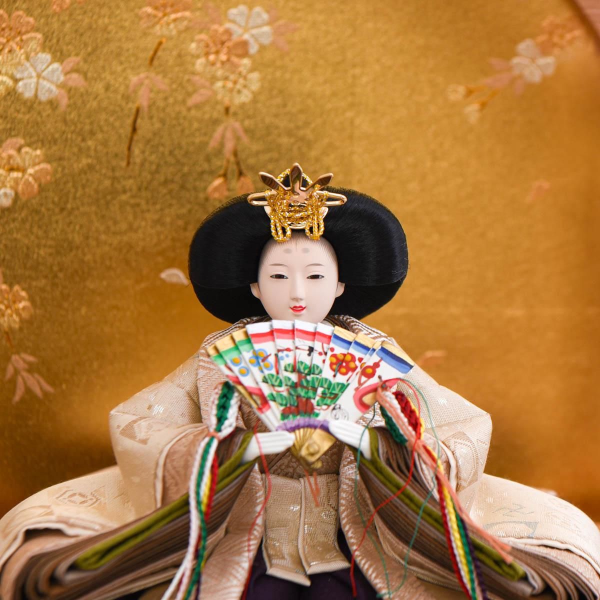 ひな人形 芥子(京十二番) タモ丸ケース 清水久遊 - 雛人形・五月人形