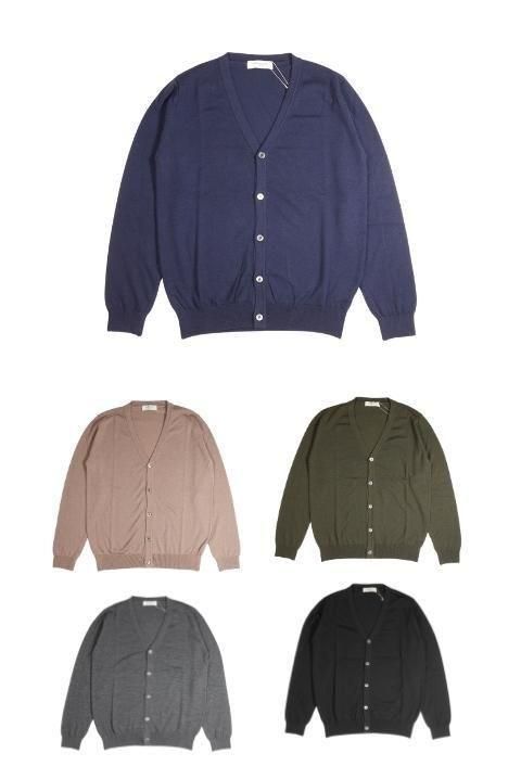 MOONCASTLE（ムーンキャッスル） 12G L/W MERINO WOOL CARDIGAN - ZABOU