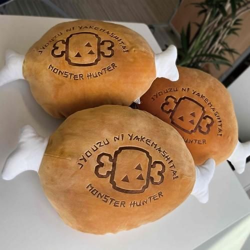 モンスターハンター もちカワクッション 1/1こんがり肉 復刻
