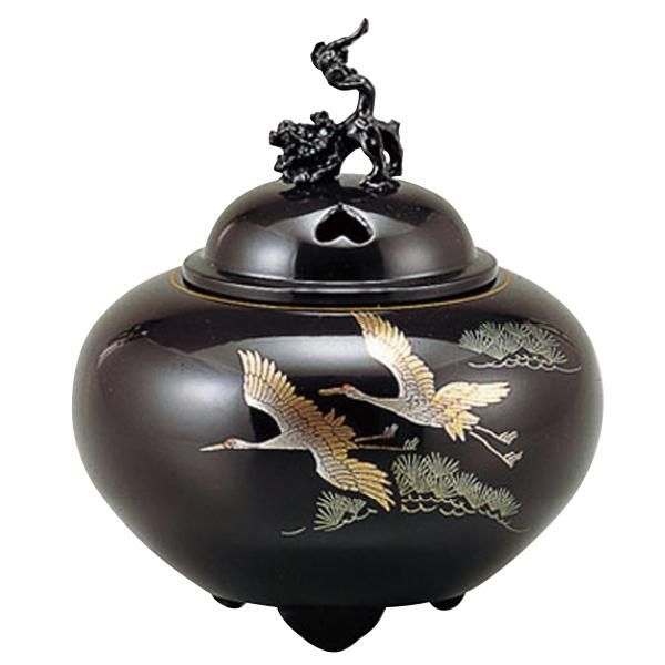 平丸獅子蓋 双鶴香炉 - 三宝堂オンラインショップ