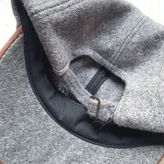 BANANA REPUBLIC】 Early 90s DEADSTOCK WOOL LEATHER CAP 