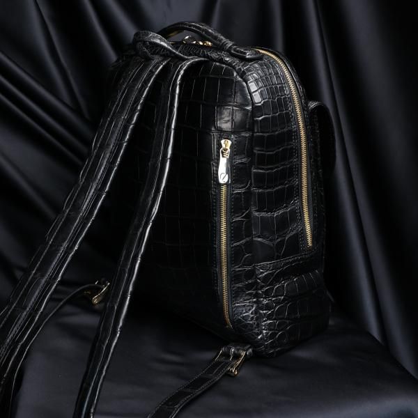 ホーンバックナイルクロコダイル リベルタン バックパック