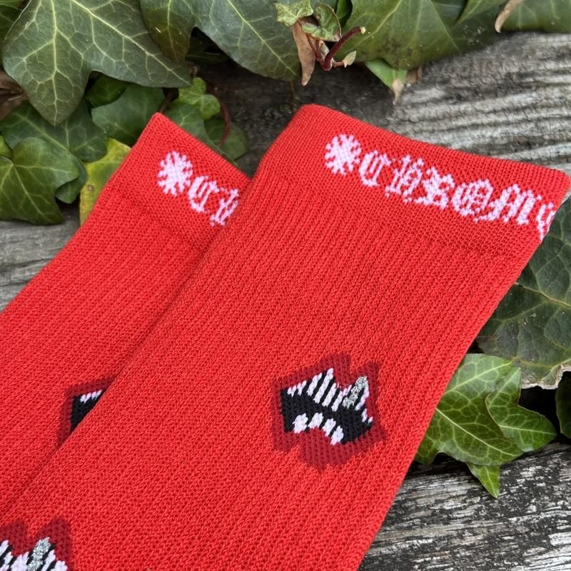 CHROME HEARTS (クロムハーツ) / CHOMPER SOCKS / RED - GANGSTA