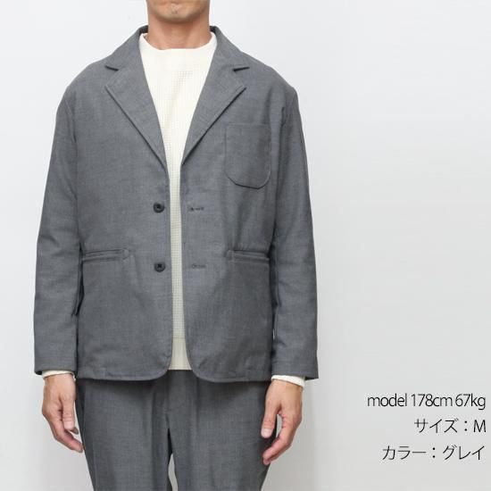 Jackman ジャックマン｜JM8066 Stretch Jacket (グレイ)(ストレッチ
