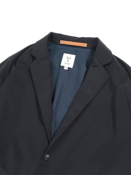 Scye ナイロンストレッチ シェルブレザー(ブラック)【メンズ