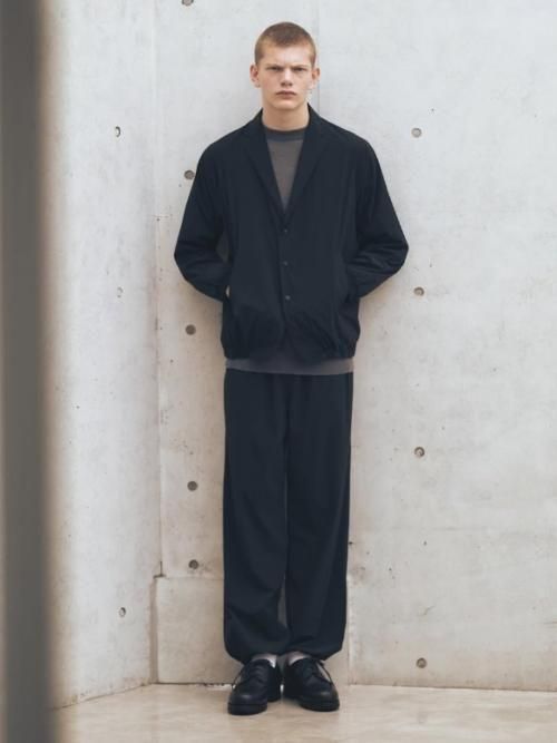 Scye ナイロンストレッチ シェルブレザー(ブラック)【メンズ