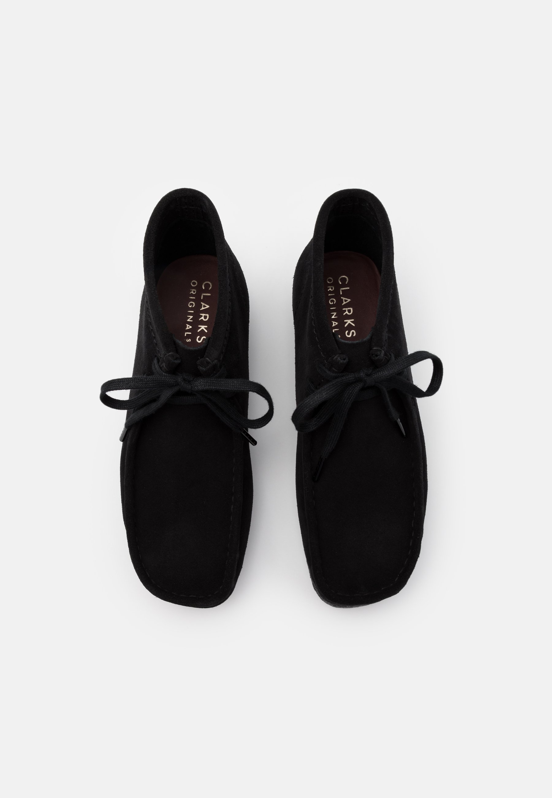Clarks Originals WALLABEE - Sportlicher Schnürer - black/schwarz
