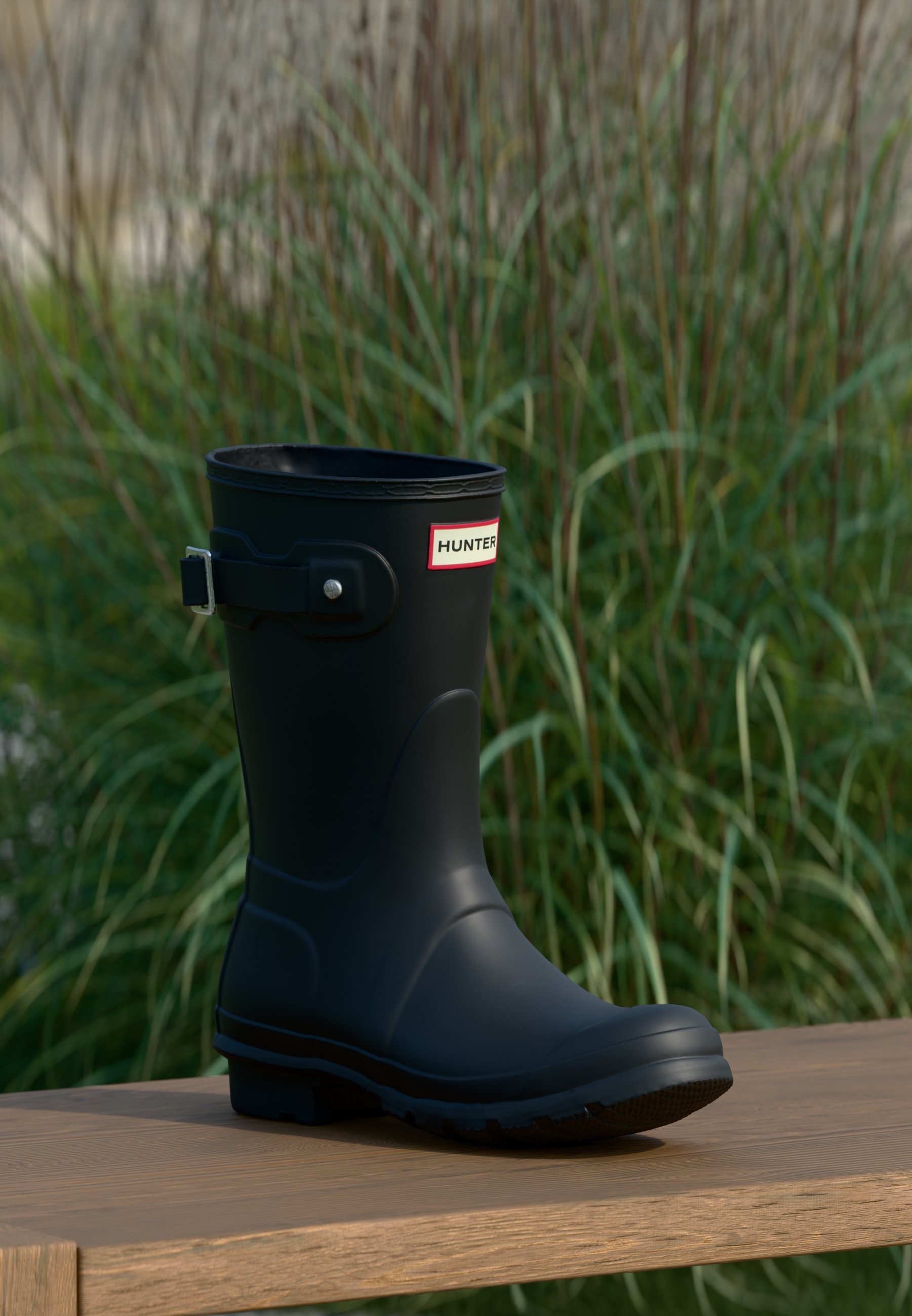 Hunter ORIGINAL WOMENS ORIGINAL SHORT - Wellies - black - Zalando.ie