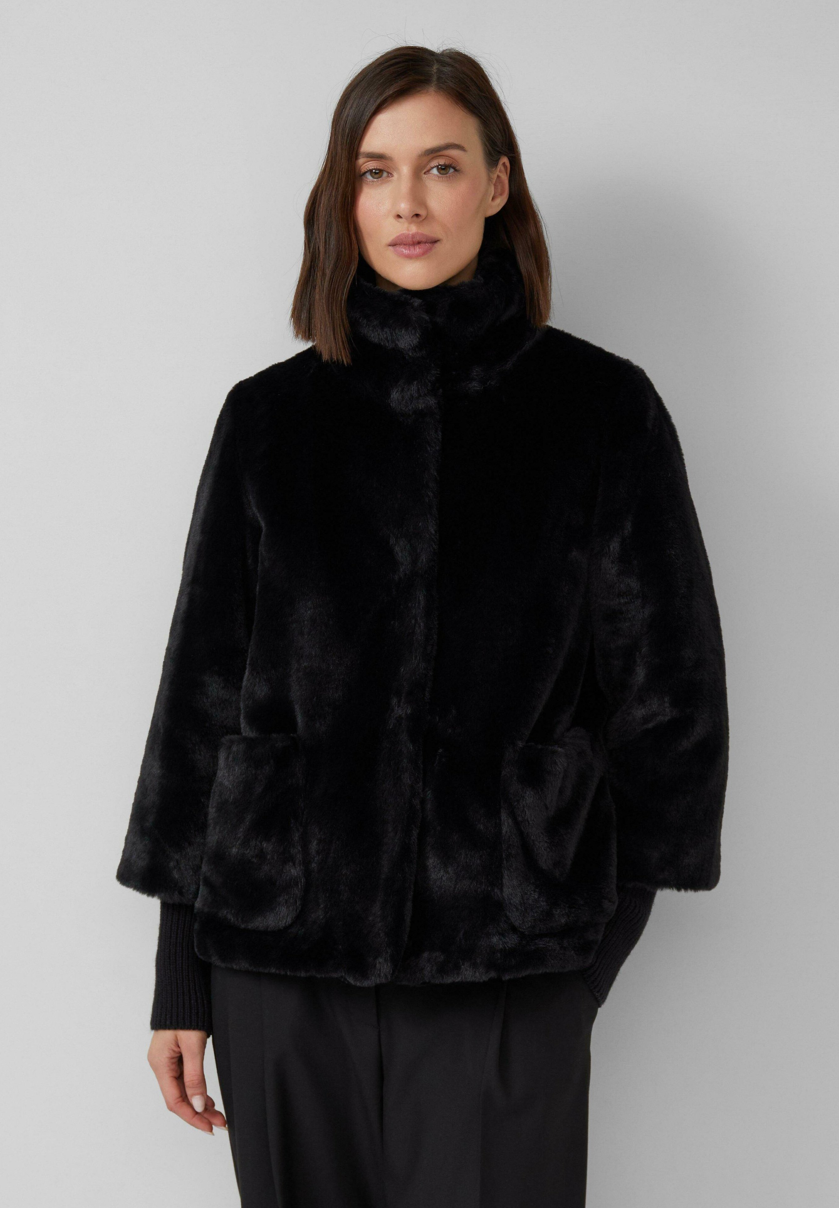 s.Oliver BLACK LABEL MANSCHETTEN - Winter jacket - schwarz/black