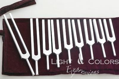 高品質 ソルフェジオ音叉 9本セット