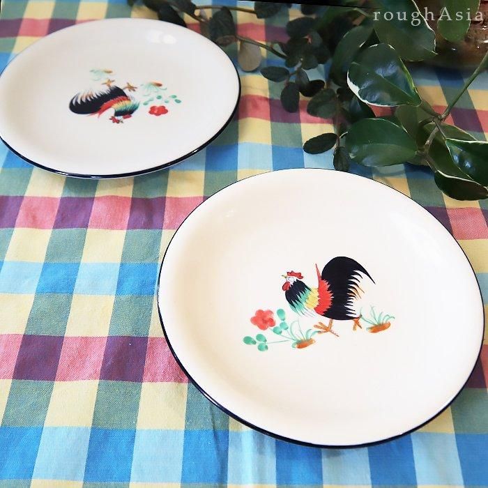 Nanasai ファニーダルナ ヴィンテージ 飾り絵皿 2枚