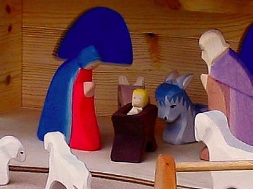 Ostheimer オストハイマー］クリッペン 馬小屋 生誕セット - 木の