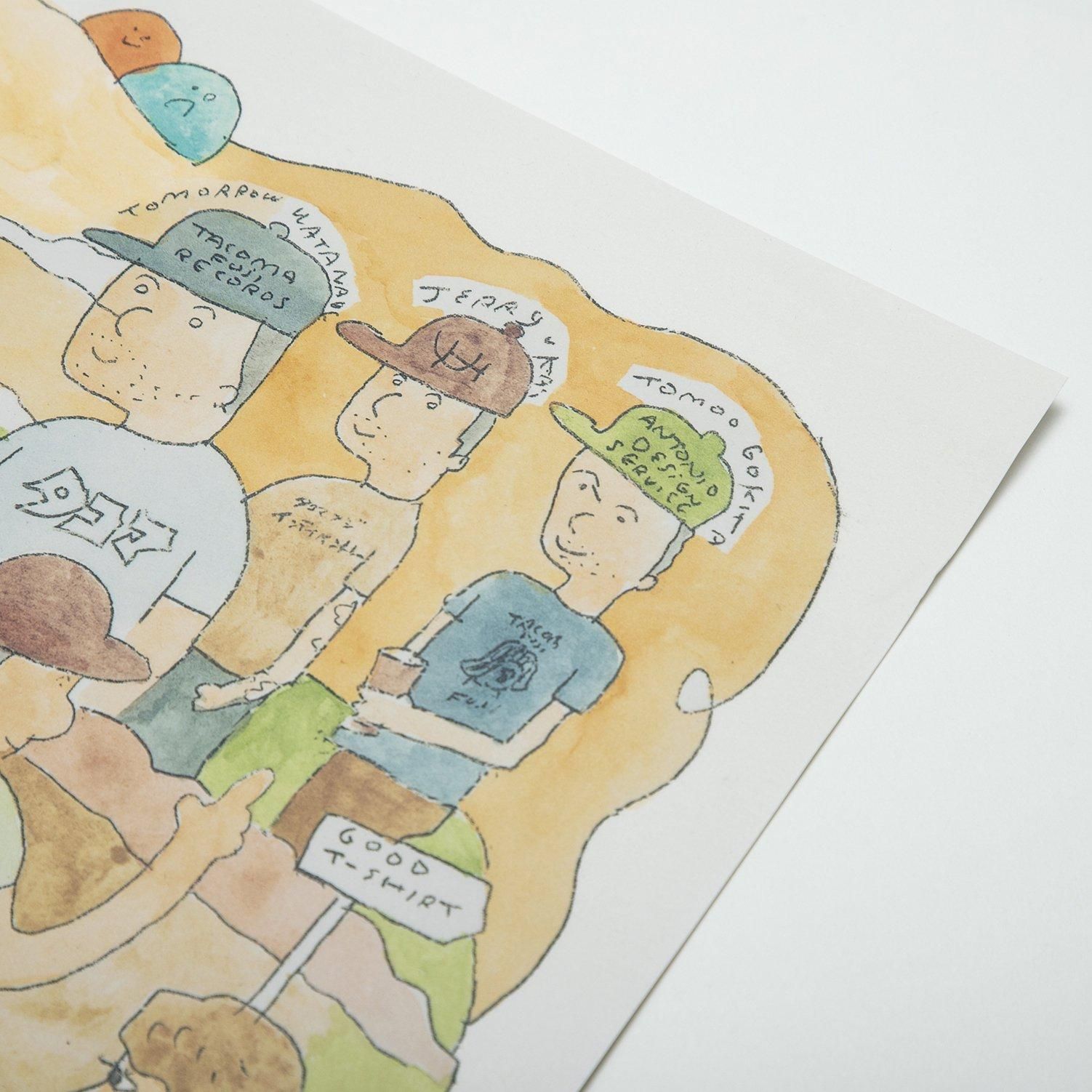 レア ジェリー鵜飼×タコマフジレコード DRIVE 2019 キャンバスアート